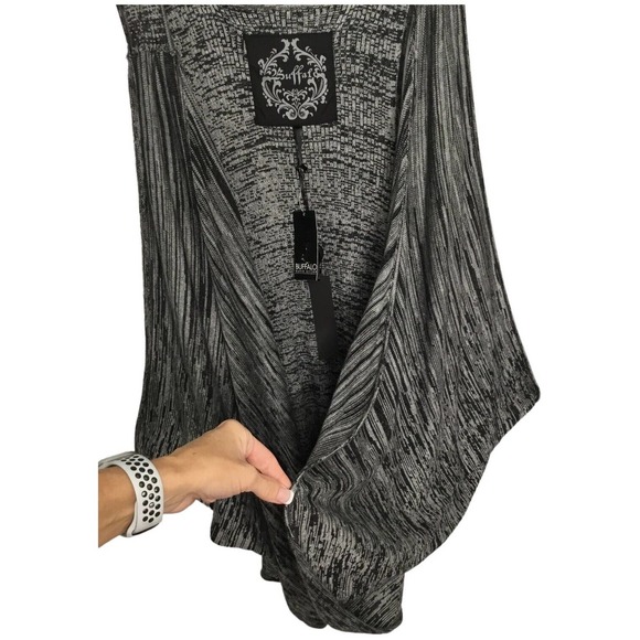 New Buffalo By David Bitton Waterfall Drape Open Sleeveless Cardigan L - Picture 6 of 9